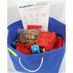 IMAGINARIUM DELUXE TIMBER LOG SET WITH INSTRUCTION