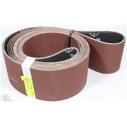 BUNDLE OF FIVE 80 GRIT SANDPAPER - 4" X 132"