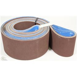 BUNDLE OF TEN 120 GRIT SANDPAPER - 4" X 132"
