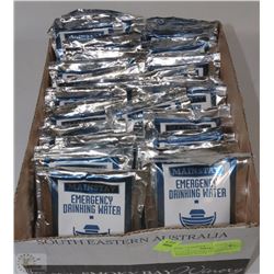 FLAT OF 28 PACKS OF EMERGENCY DRINKING WATER