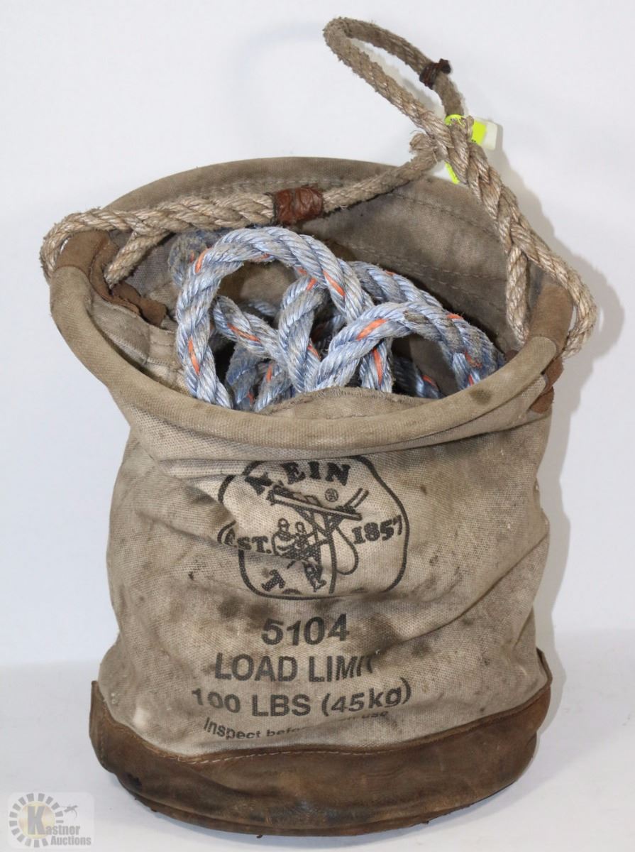 CANVAS TOOL LIFTING BAG WITH LOAD LINE