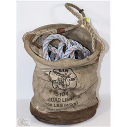 CANVAS TOOL LIFTING BAG WITH LOAD LINE