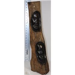 RARE HAND CARVED NATIVE SPIRIT POLE FROM PETRIIED