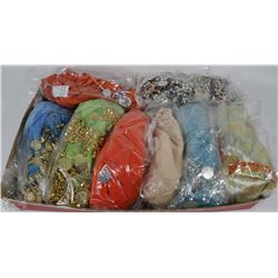 FLAT OF 8 NEW BELLY DANCING HIP SCARFS