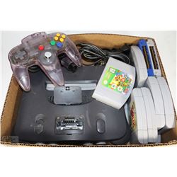 NINTENDO 64 CONSOLE & CONTROLLER WITH 9 GAMES