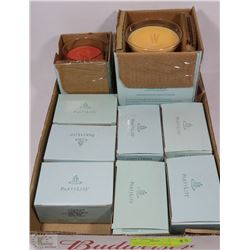 NEW FLAT OF PARTYLITE,HURRICANE CANDLE JAR,BARREL