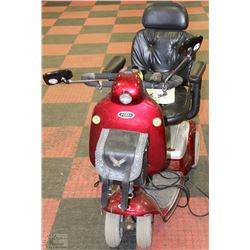 RED SHOPRIDER DELUXE COBRA MOBILITY SCOOTER