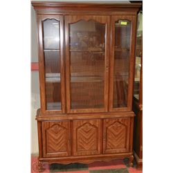WOODEN AND GLASS CHINA CABINET
