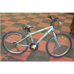 TRIUMPH 21 SPEED BIKE GREEN COLOR 24" TIRES