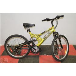 TRIUMPH 21 SPEED BIKE YELLOW/GREEN COLOR 24" TIRES