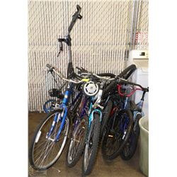 PALLET OF MISC. BIKES FOR PARTS AND GOLF CART