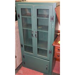 GREEN UPRIGHT CABINET