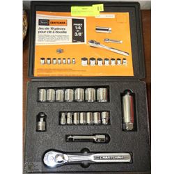 SEARS CRAFTSMAN 1/4" & 3/8" SOCKET SET