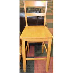 WOOD BAR STOOL