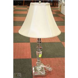 CRYSTAL & CHROME TABLE LAMP