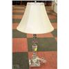 Image 1 : CRYSTAL & CHROME TABLE LAMP