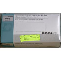 BOX OF 100 EXAMINATION GLOVES - SIZE LARGE