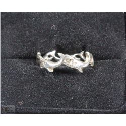 #12-.925 SILVER DOLPHIN RING SIZE 6.5