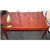 Image 1 : RED CHERRY WOOD COFFEE TABLE 31"LX18.5WX17"H