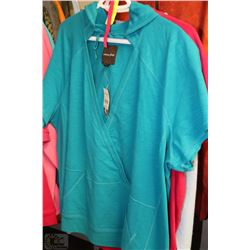 BUNDLE OF 3 NEW LADIES HOODIES,2 SHORT AND 1 LONG-