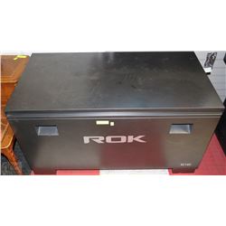 LARGE ROK GREY STEEL LOCKABLE JOB BOX