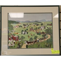 MOSES WHITE HOUSE COLLECTION FRAMED PRINT