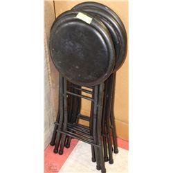 SET OF 4 FOLDING STOOLS
