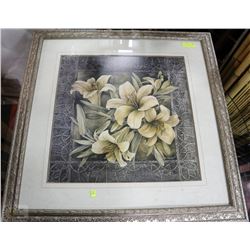 FLORAL & PATTERNED ORNATE FRAMED PRINT BY LINDA