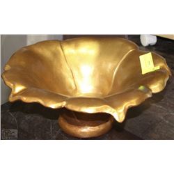 GOLD LEAF FRUIT BOWL