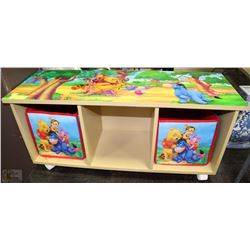 WINNIE THE POOH STORAGE WITH MATCHING INSERTS/
