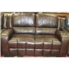 Image 2 : NEW BROWN LEATHERETTE RECLINING SOFA  AND LOVESEAT