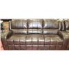 Image 3 : NEW BROWN LEATHERETTE RECLINING SOFA  AND LOVESEAT