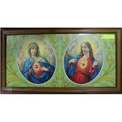 JESUS AND MARY FRAMED PICTURE
