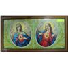 Image 1 : JESUS AND MARY FRAMED PICTURE