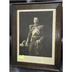 ANTIQUE WOOD FRAMED 1911 GEORGE V