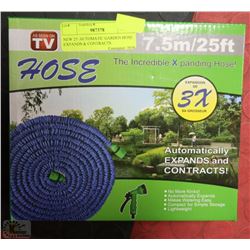 NEW 25' AUTOMATIC GARDEN HOSE: EXPANDS & CONTRACTS