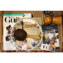 FLAT OF ASSORTED MUSIC RELATED ITEMS