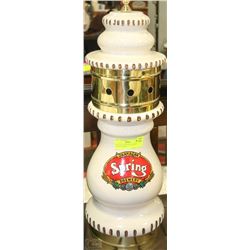 VINTAGE HAND PAINTED BEER TOWER 24"HIGH