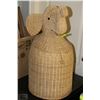 Image 1 : ELEPHANT WICKER BASKET 28"H