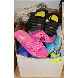 LOT OF NEW SANDLES FOR THE FAMILY! ALSO INCLUDES