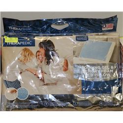 NEW THERAPEDIC COOLING GEL & MEMORY FOAM PILLOW