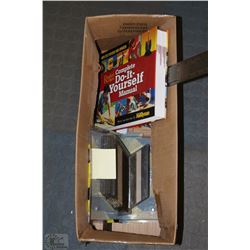 LOT OF CARPENTER TOOLS, FRAMING NAILS, ENGINEERING