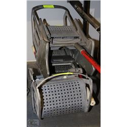 LOT OF 3 HEAVY METAL INDUSTRIAL MOP SQUEEGEES FOR