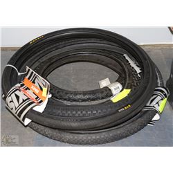 3 SETS OF NEW BIKE TIRES ASST SIZES