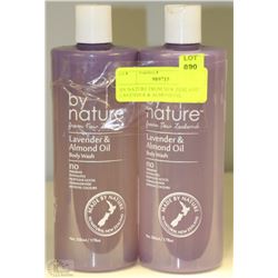 BY NATURE FROM NEW ZEALAND  LAVENDER & ALMOND OIL