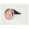 Image 1 : #18-STERLING SILVER MORGANITE (7.8G) RING SIZE 11