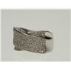 Image 1 : #25-STERLING SILVER  DIAMOND (0.65CT) RING SIZE 7.5