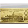 Image 2 : #28-24KT GOLD FOIL U.S. $100 BILL