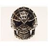 Image 1 : #39-MEN'S STAINLESS STEEL SKULL RING SIZE 11
