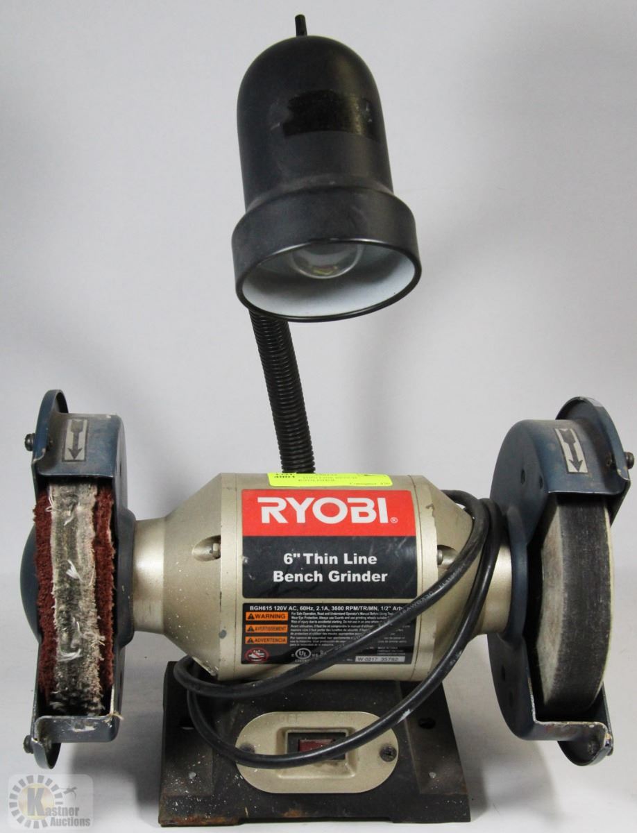 Ryobi 6 Thin Line Bench Grinder Polisher